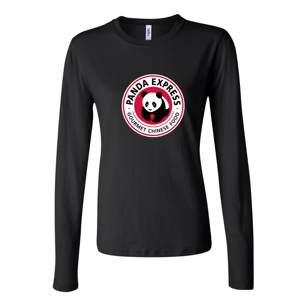 Women's panda express logo 1 logo png transparent Long Sleeve T-Shirt - Black