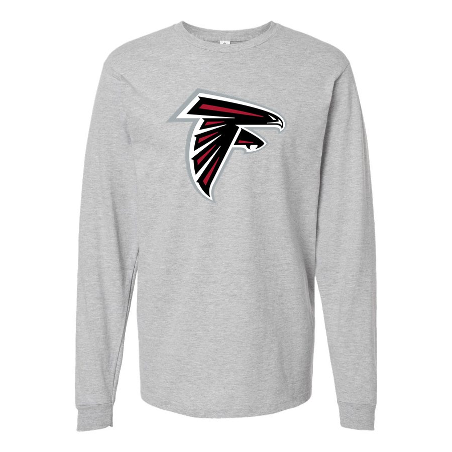 Men's Atlanta Falcons Long sleeves Cotton Blend T-Shirt - Gray