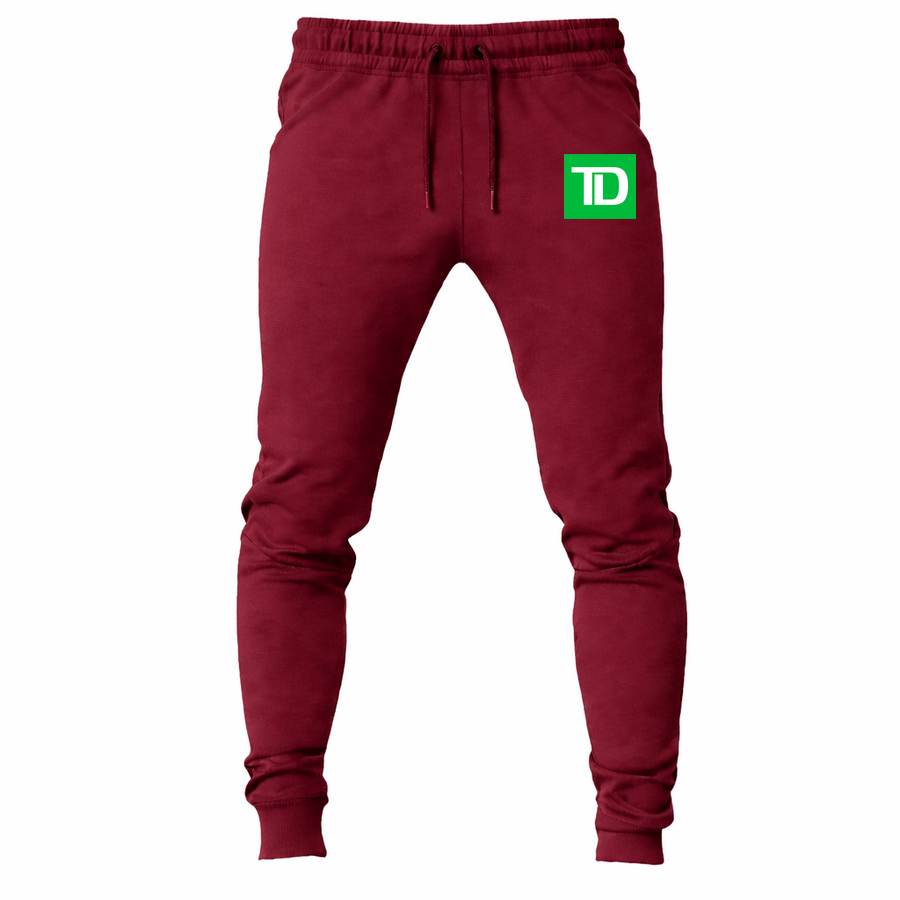 TD Bank joggers sweatpants - Maroon
