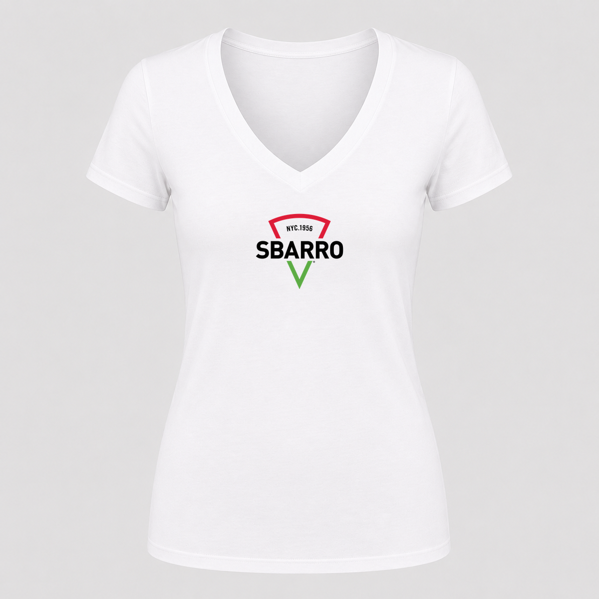 Women's Sbarro V Neck T-Shirt in white
