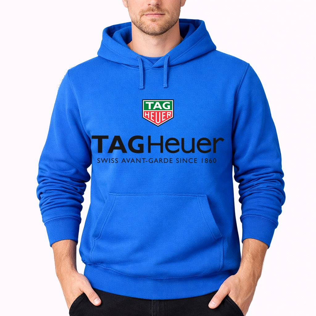 Men's Tag Heuer Pullover Hoodie - Azure