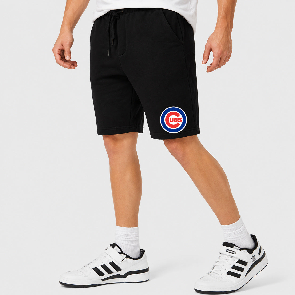 Men's Chicago Cubs Cotton Shorts - Black