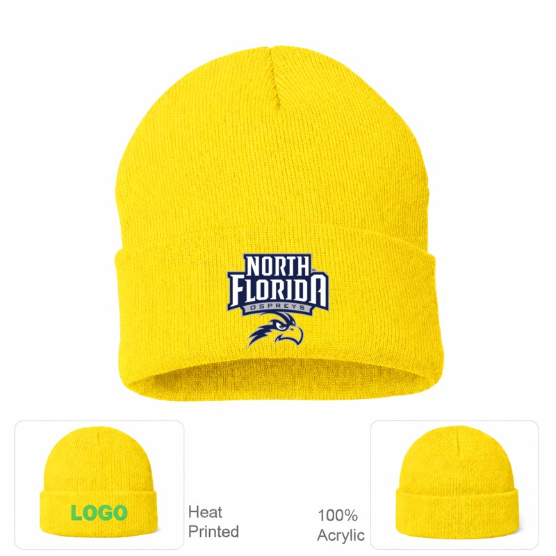 UNF Ospreys Yellow Beanie Hat