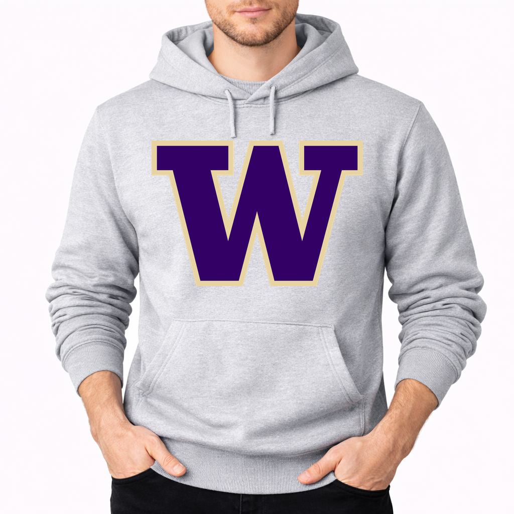 Men's Washington Huskies Pullover Hoodie - Gray
