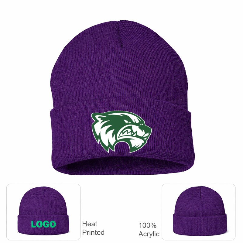 Utah Valley Wolverines Purple Beanie Hat