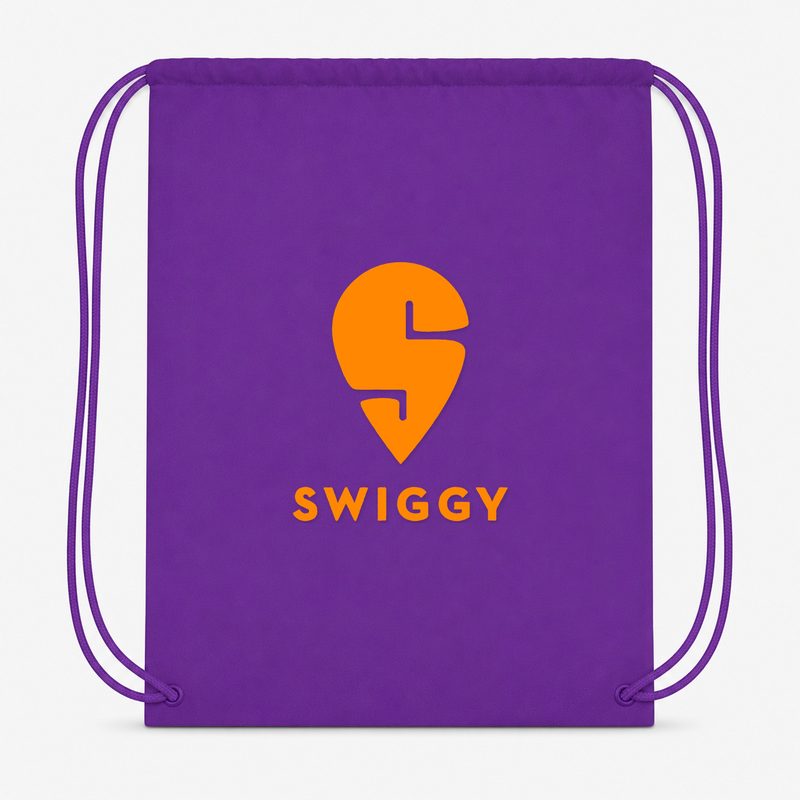 Swiggy Drawstring Bag - Purple