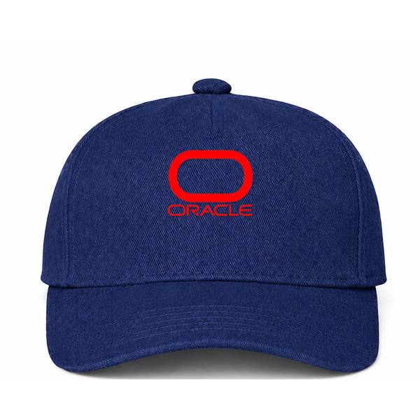 Oracle Logo Navy Dad Baseball Cap Hat