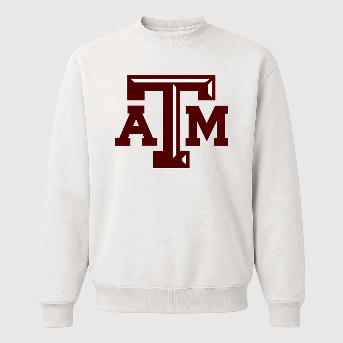 Men's Texas A&M University Logo Crewneck Sweatshirt - White