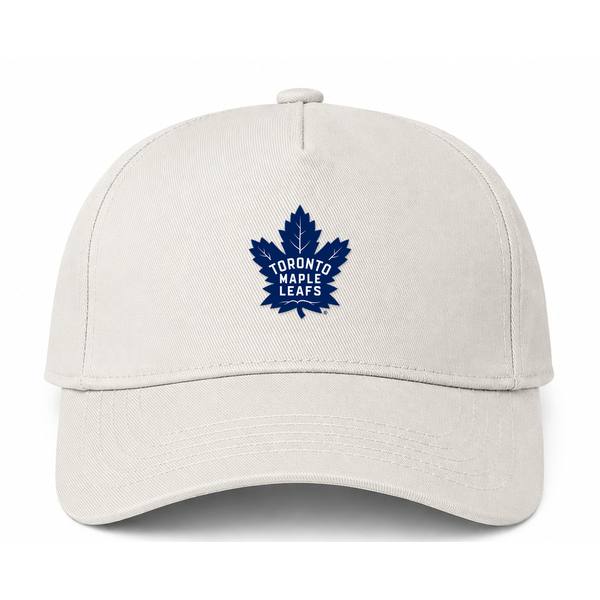 Toronto Maple Leafs NHL Logo Beige Dad Baseball Cap Hat