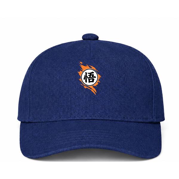 Dragon Ball Z Logo Navy Dad Baseball Cap Hat