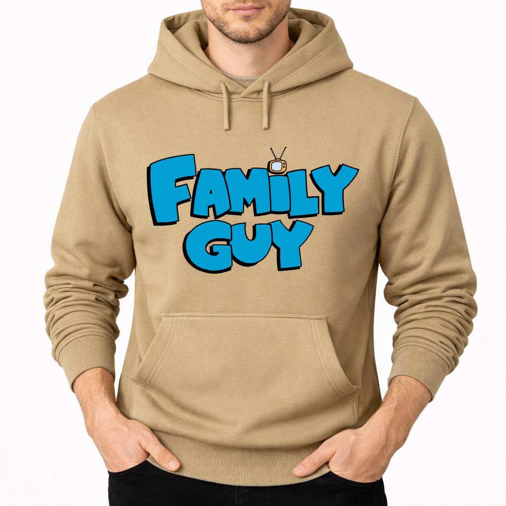 Men's Family Guy Pullover Hoodie - Tan