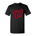 Youth's Washington Nationals Cotton T-Shirt - Black