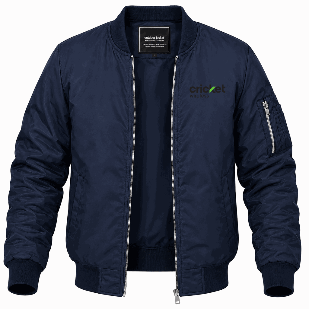 Men's Cricket Wireless Lightweight Bomber Jacket - Navy