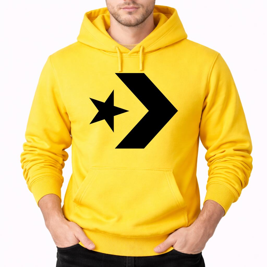 Men's Converse Pullover Hoodie - Yellow