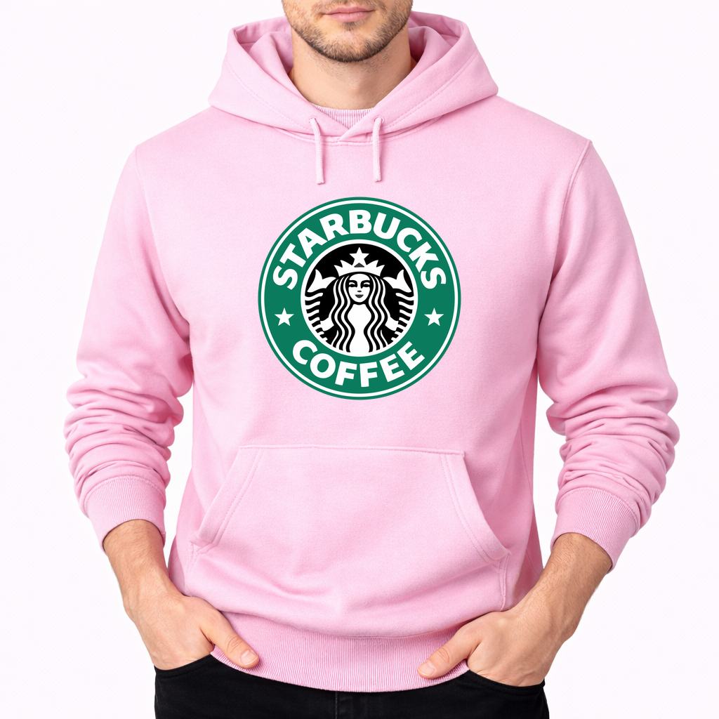 Men's Starbucks Starbucks Pullover Hoodie - Pink