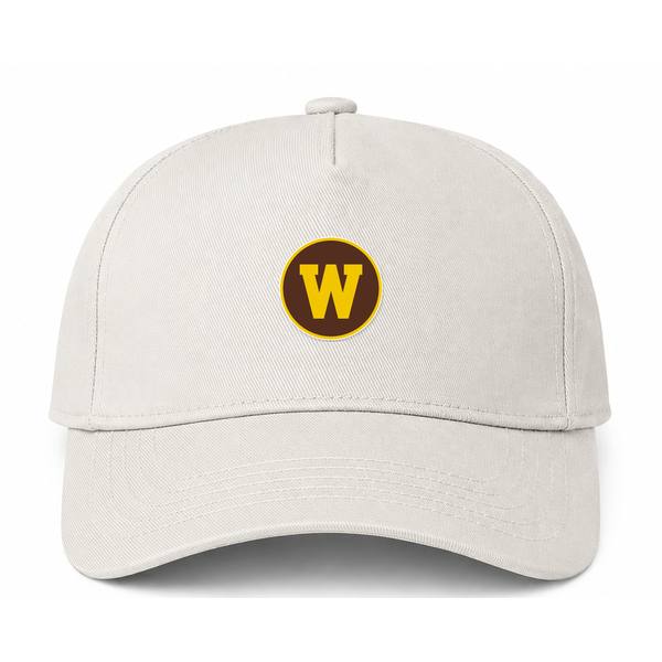 Western Michigan Broncos Logo Beige Dad Baseball Cap Hat