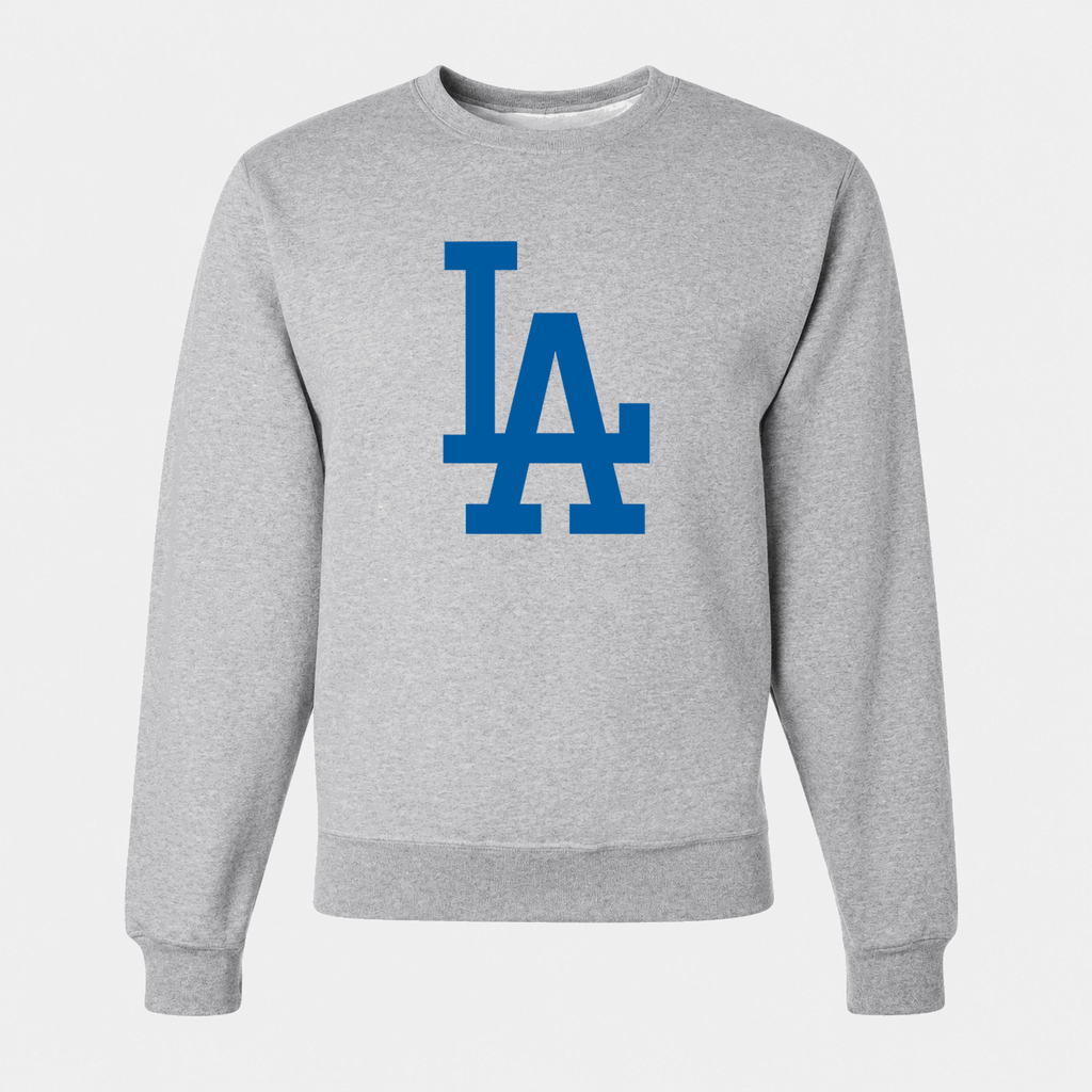 Men's Los Angeles Dodgers Crewneck Sweatshirt - Gray