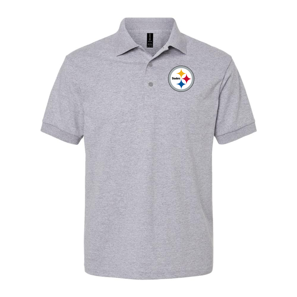 Men's Pittsburgh Steelers Dry Blend Polo - Gray