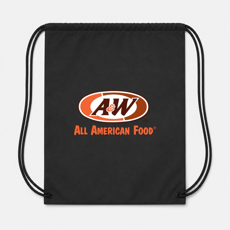 AW Drawstring Bag - Black