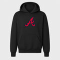 Youth Atlanta Braves Pullover Hoodie - Black