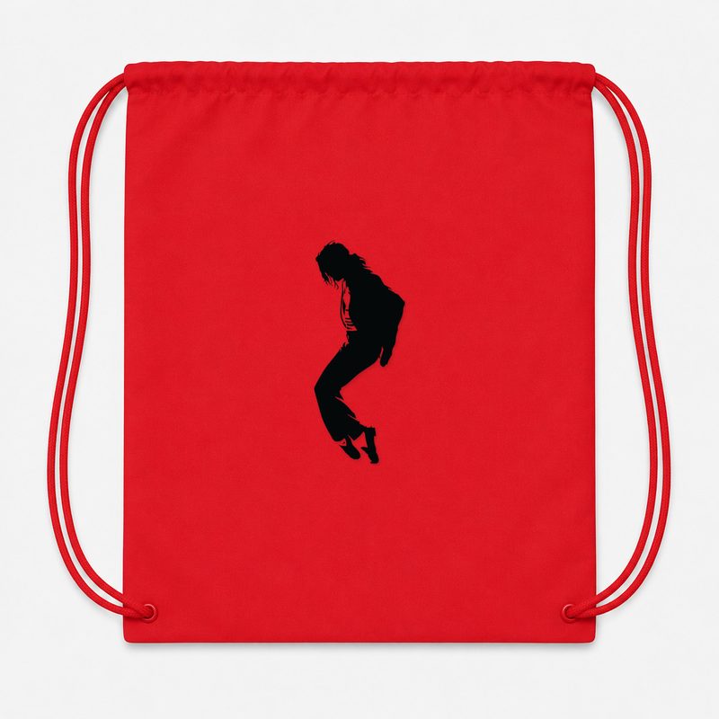 Michael Jackson Drawstring Bag - Red