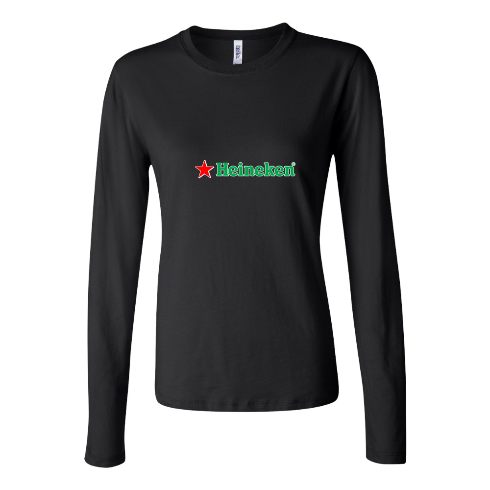 Women's Heineken Long Sleeve T-Shirt - Black