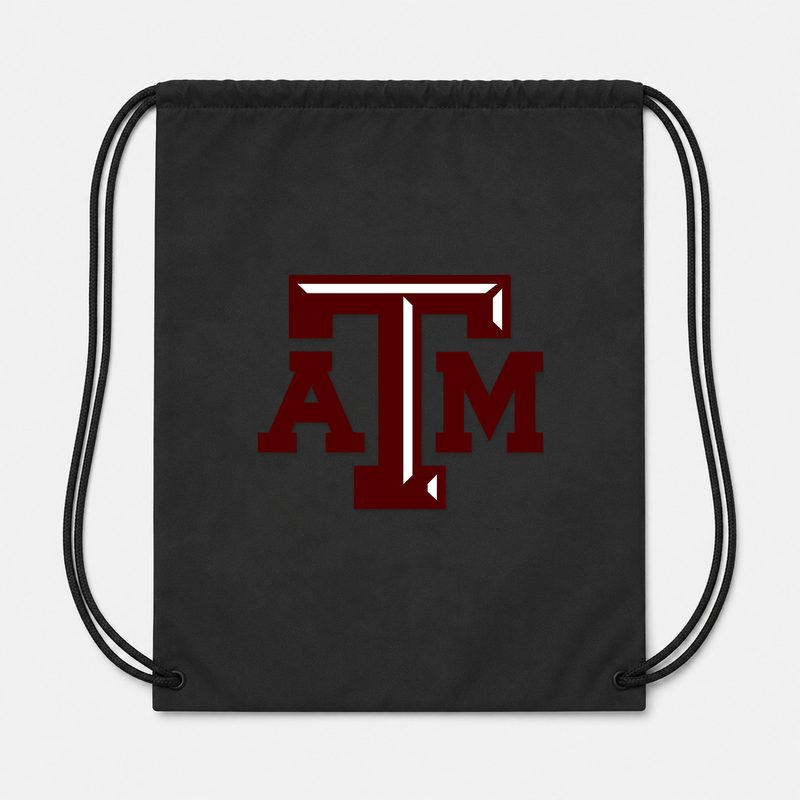 Texas Am University Drawstring Bag - Black