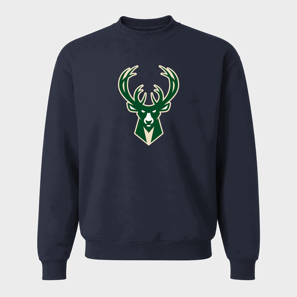 Men's Milwaukee Bucks Crewneck Sweatshirt - Navy