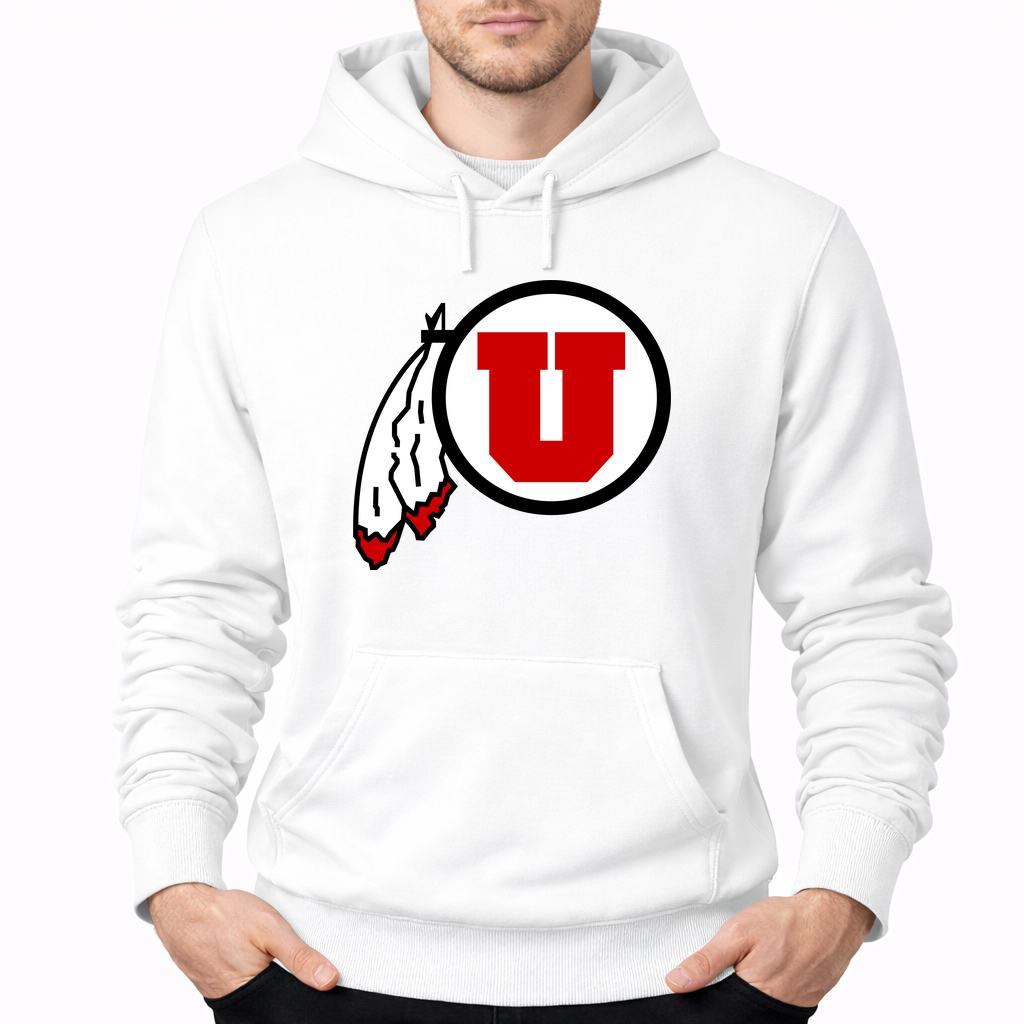 Men's Utah Utes Pullover Hoodie - White