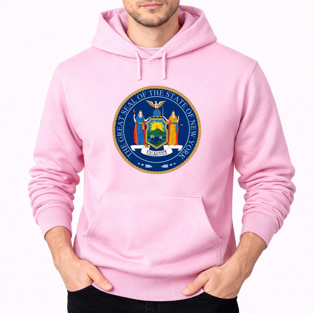 Men's New York Pullover Hoodie - Pink