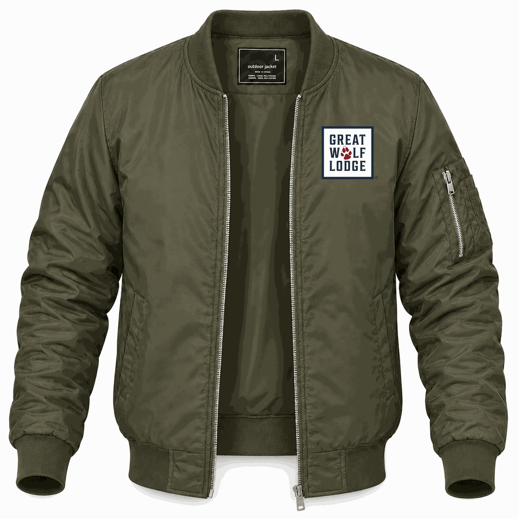 Men's Great Wolf Lodge Lightweight Bomber Jacket - Army Green