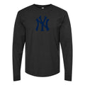 Men's New York Yankees Long sleeves Cotton Blend T-Shirt - Black