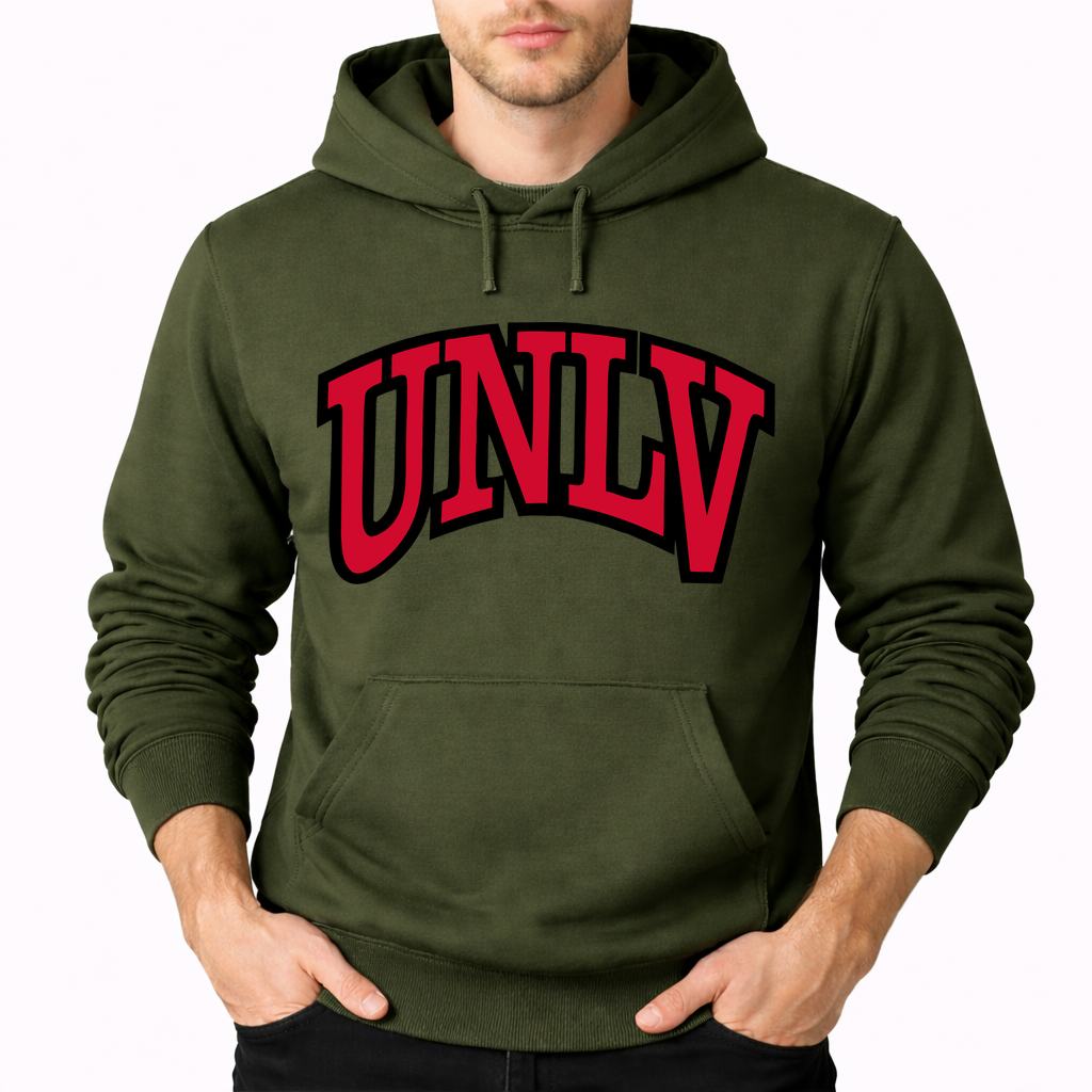 Men's UNLV Rebels Pullover Hoodie - Army Green