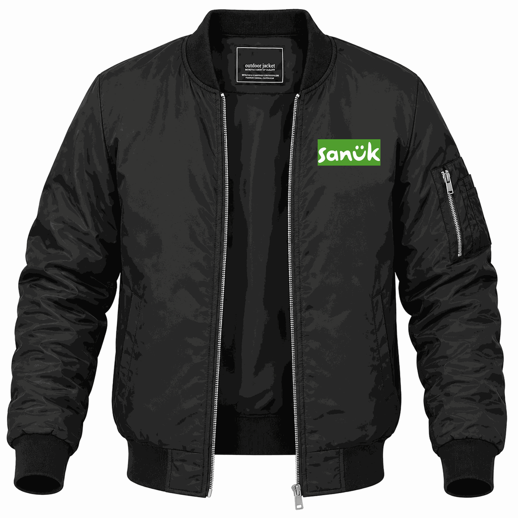 Men's Sanuk Lightweight Bomber Jacket - Black
