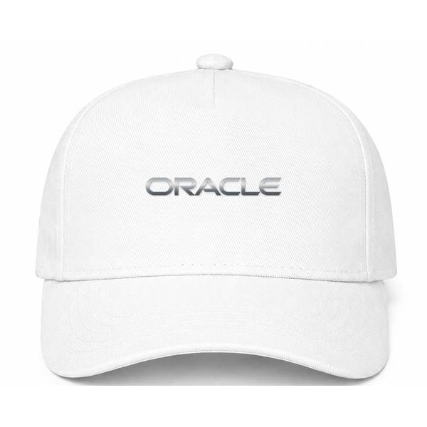 Oracle White Dad Baseball Cap Hat