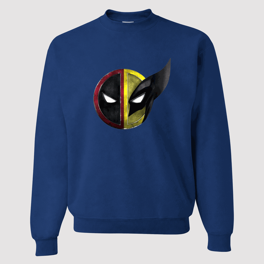 Men's Deadpool & Wolverine Crewneck Sweatshirt - Blue