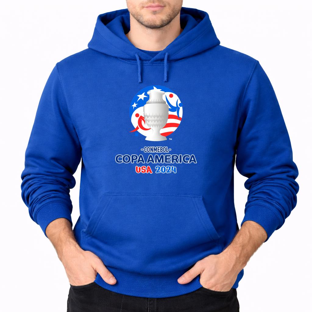 Men's Copa América 2024 Pullover Hoodie - Blue
