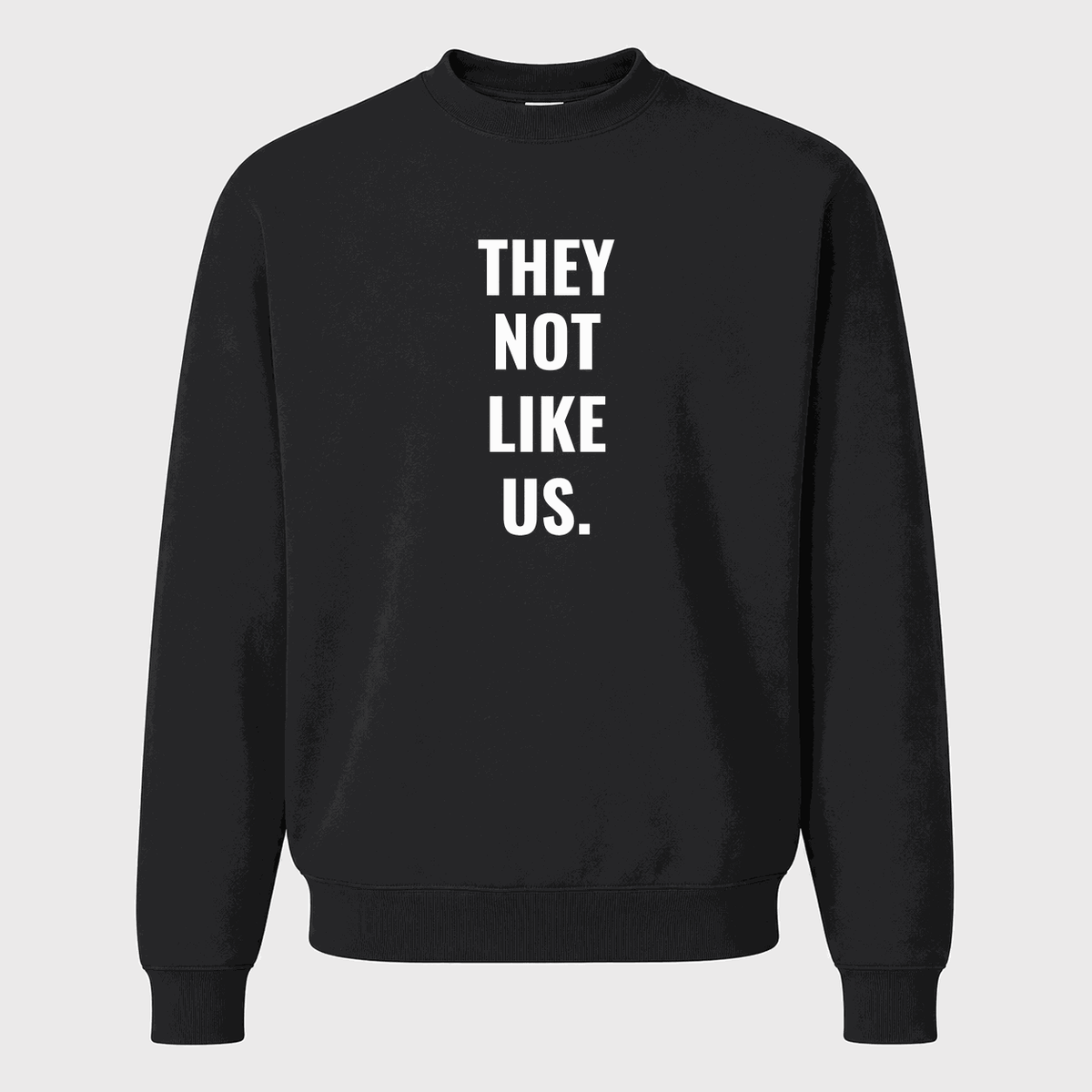 Men's They Not Like Us Crewneck Sweatshirt - Black