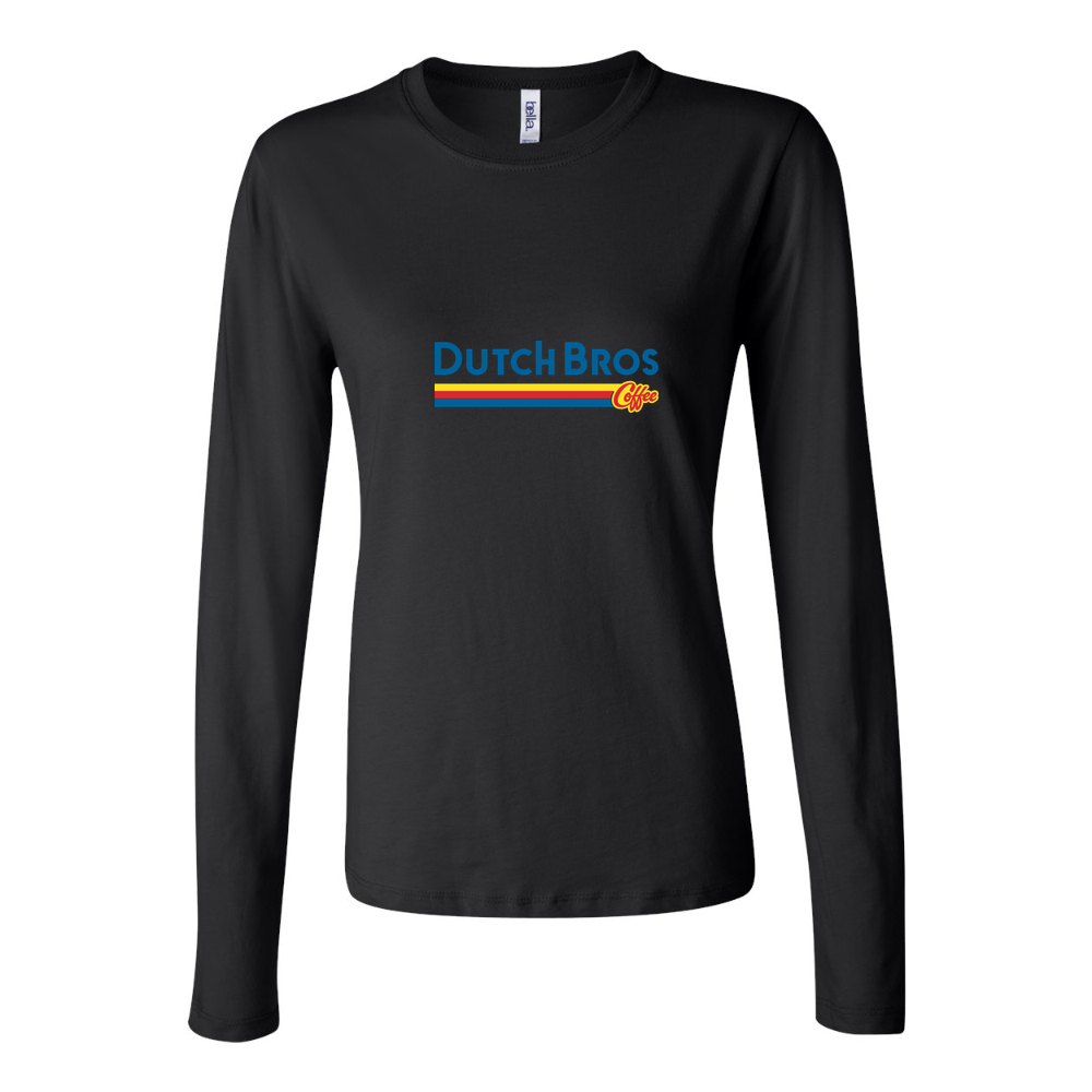 Women's Dutch Bros Coffee wordmark Long Sleeve T-Shirt - Black