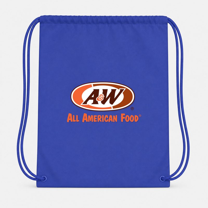 AW Drawstring Bag - Blue