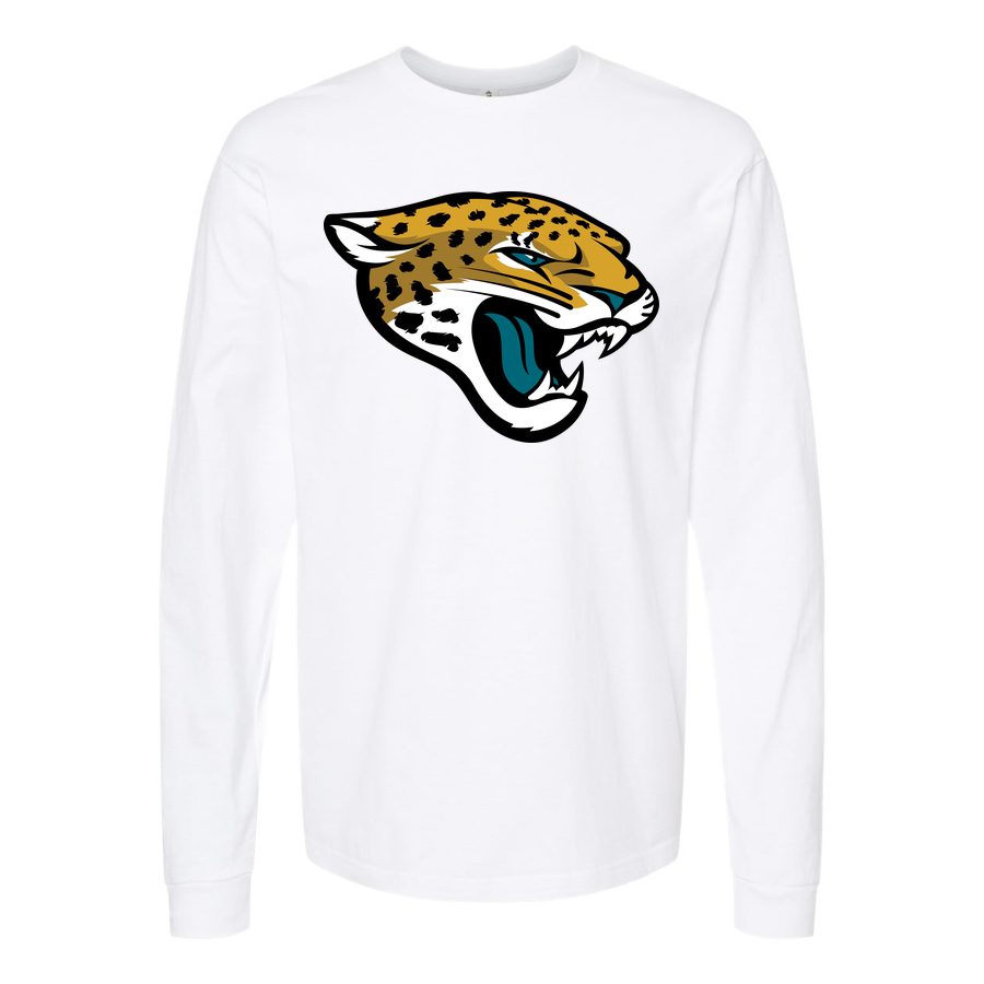 Men's Jacksonville Jaguars Long sleeves Cotton Blend T-Shirt - White