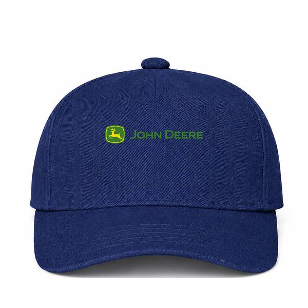 John Deere Logo Navy Dad Baseball Cap Hat