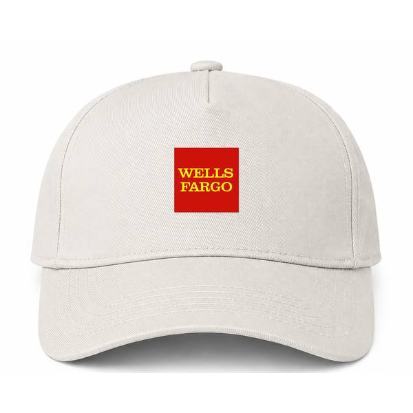 Wells Fargo Logo Beige Dad Baseball Cap Hat