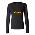 Women's Reeses Logo food 1536x864 Long Sleeve T-Shirt - Black