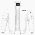 Men's Toms Lightweight Bomber Jacket - White