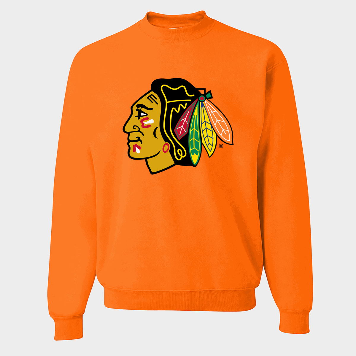 Men's Chicago Blackhawks Crewneck Sweatshirt - Orange