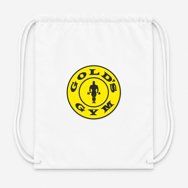 Gold's Gym Drawstring Bag - White