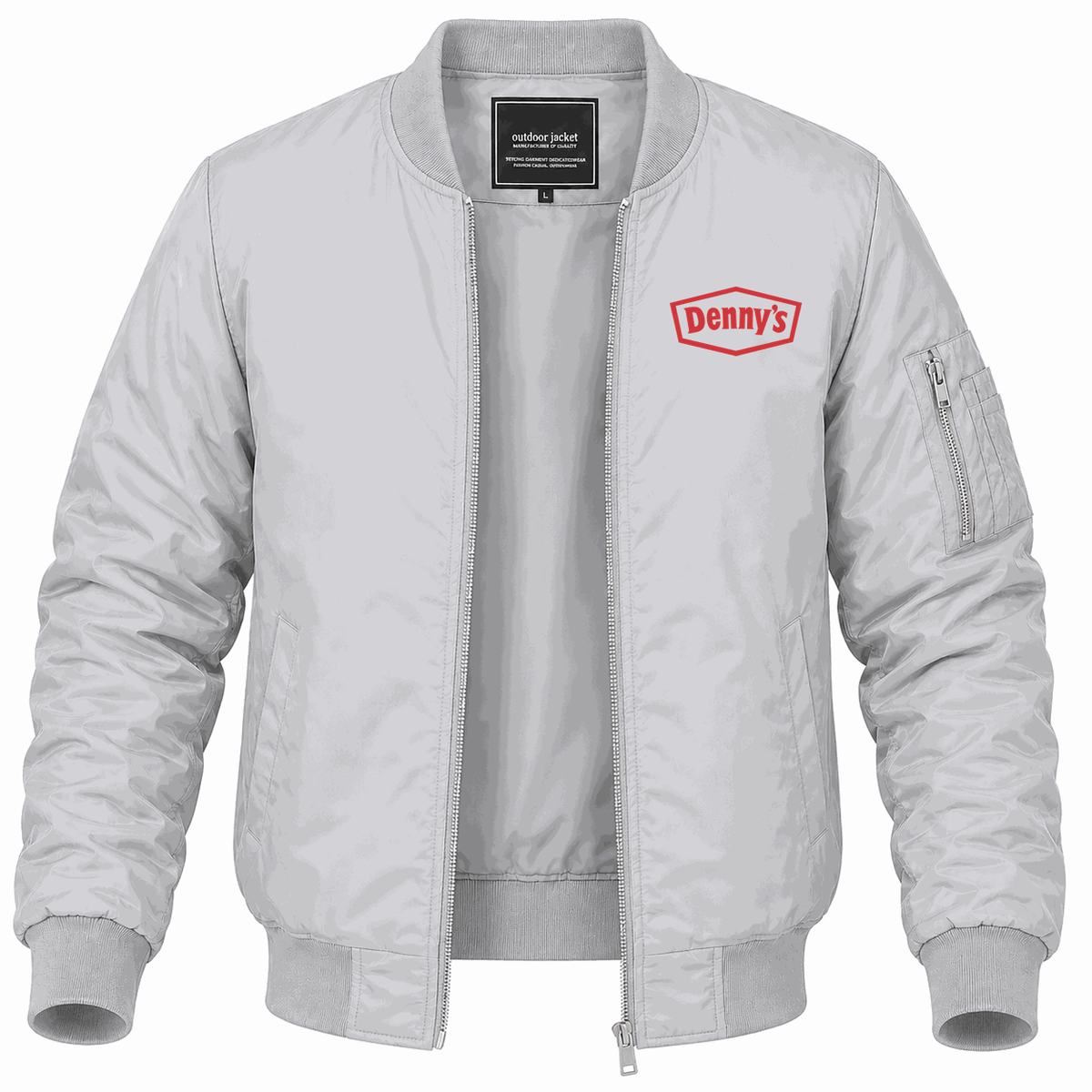 Men's Denny's Lightweight Bomber Jacket - Gray