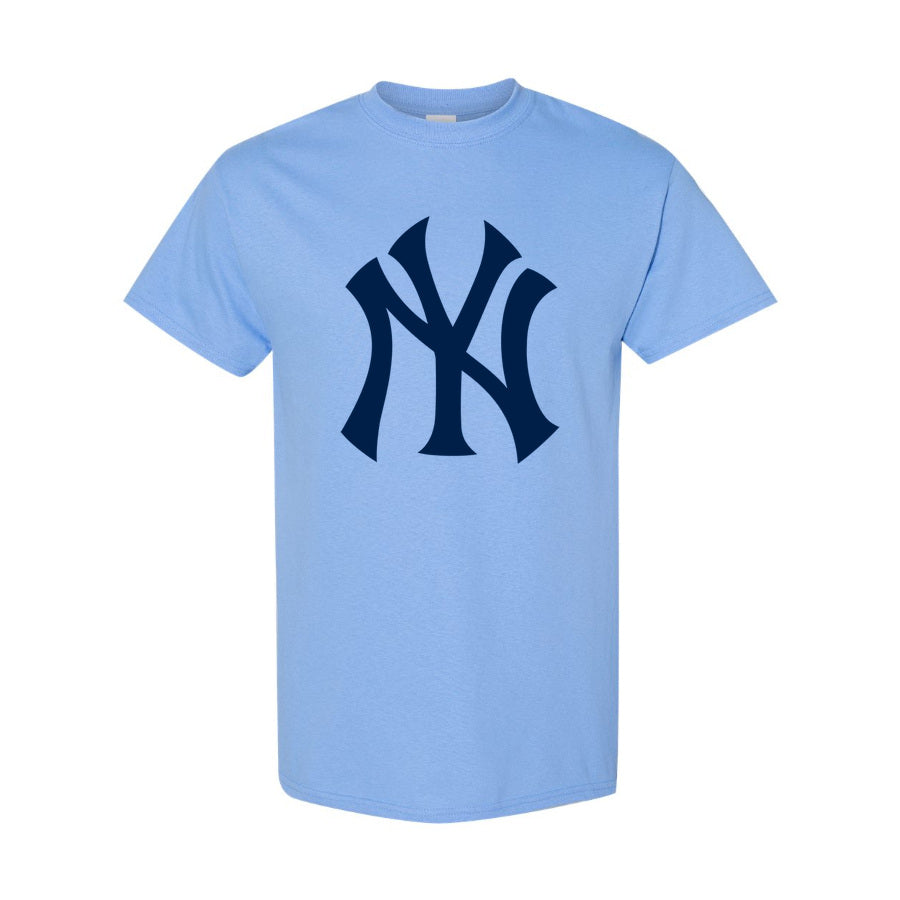 Men's New York Yankees Cotton T-Shirt - Sky Blue
