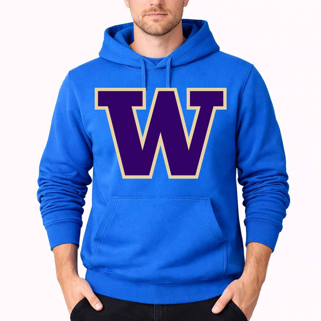 Men's Washington Huskies Pullover Hoodie - Azure